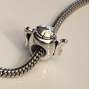 Tea Pot Charm for Charm Bracelet Silver tone Tibeten alloys
